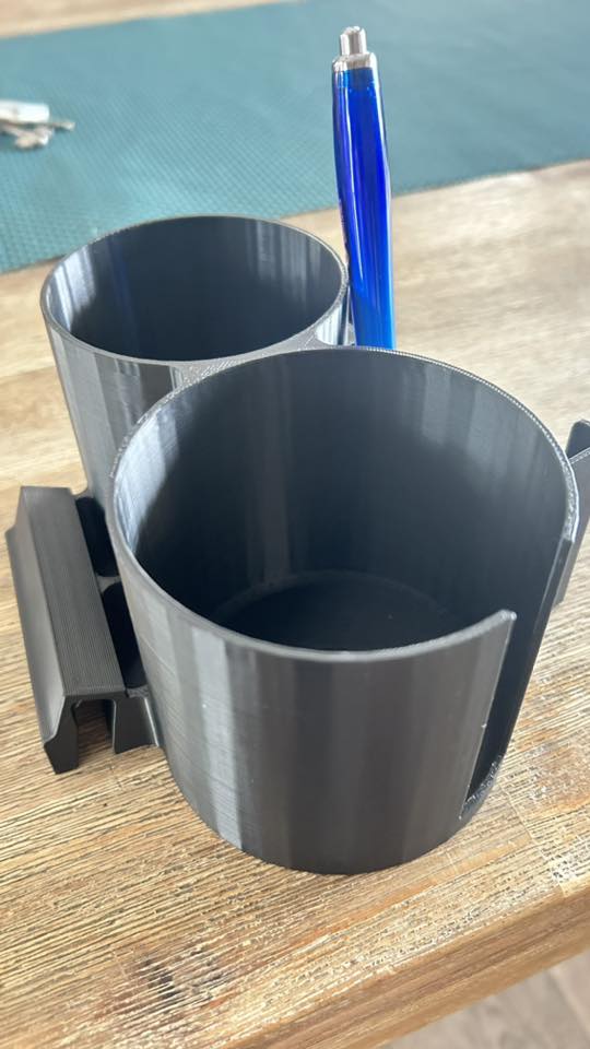 3D printed cup holder standalone view