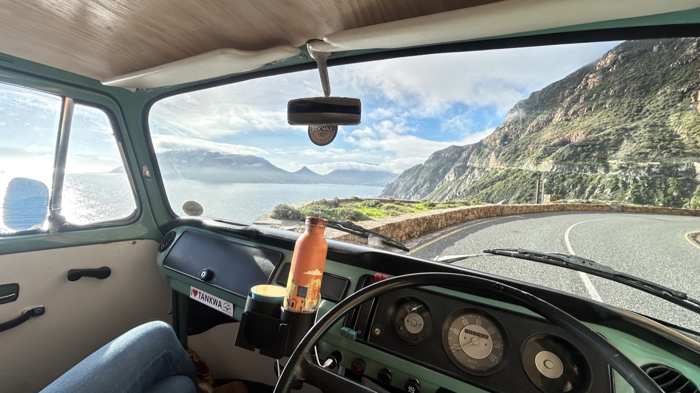 VW T2 Kombi at Chapman's Peak, Cape Town