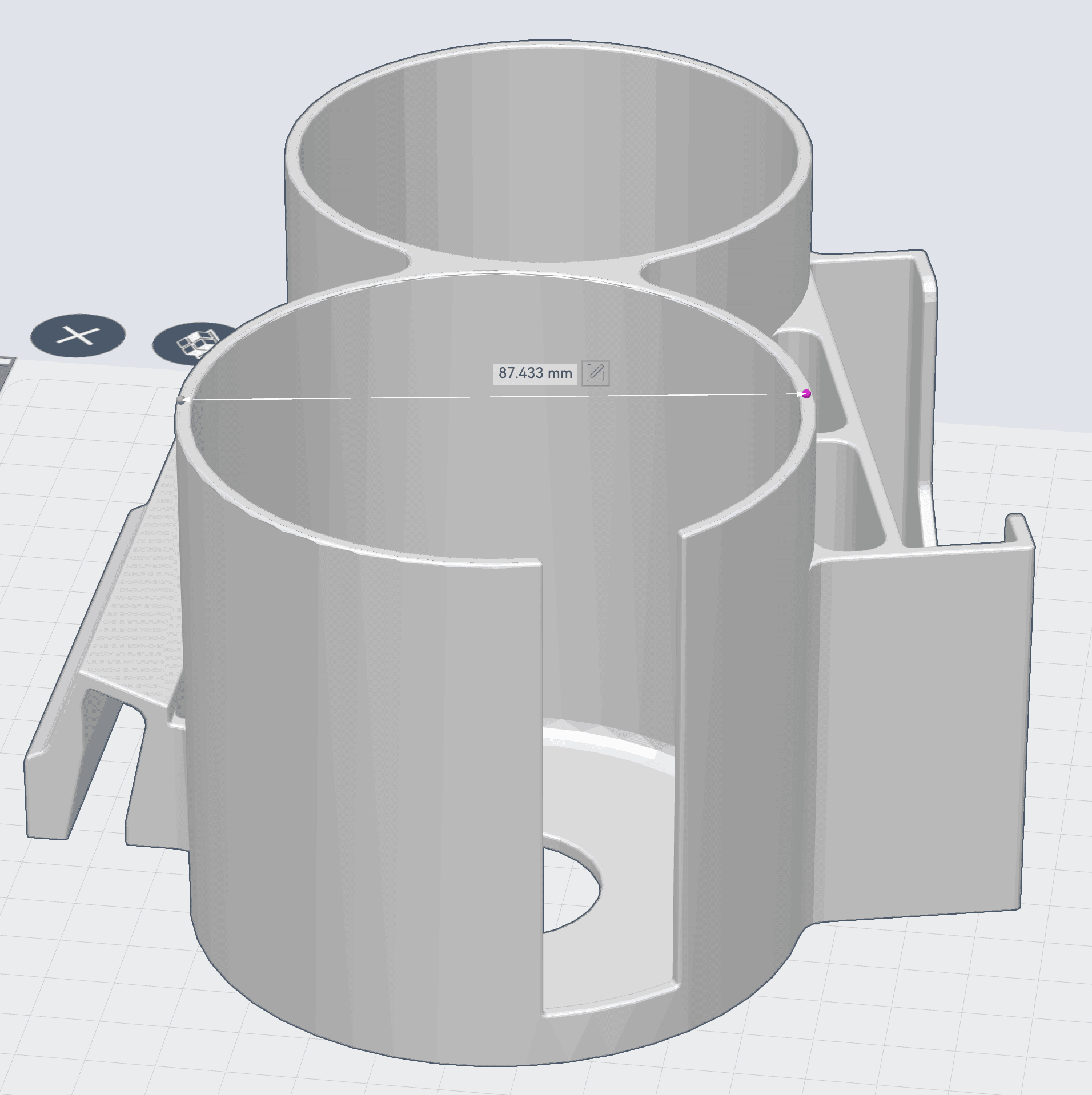 Kombi holder dimensions detail